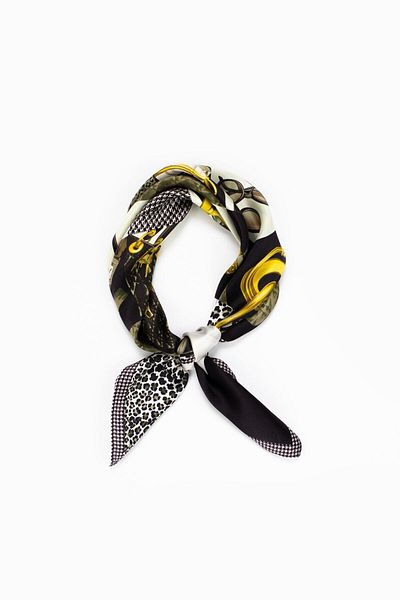 CASHMERE AND SİLK MAWLANA 100% Silk Scarf (50*50)
