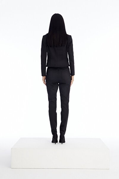 rue Asimetrik Siyah Pantolon
