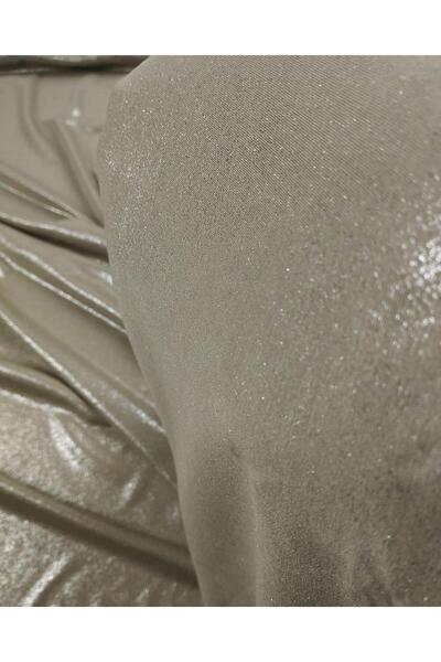 Kumaş Parça Μπεζ Glitter Λεπτό Βαμβακερό - Πλάτος: 150