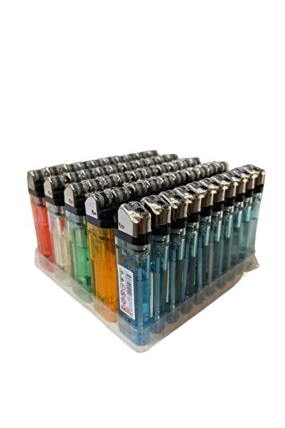 FER 50 Adet Büyük Boy Taşlı Çakmak Doldurulabilir