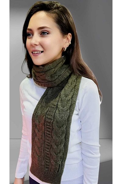 Uniquetrenders Tricotaj de damă eșarfă tricotată