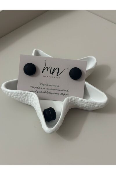 Merve Nayir 2'li Mat Siyah Eşarp Mıknatısı Şal Mıknatısı Metal Kaplama Scarf ...