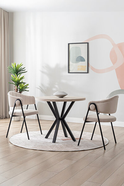 nakbird VİA MUTFAK MASA SANDALYE TAKIMI 2 KİŞİLİK