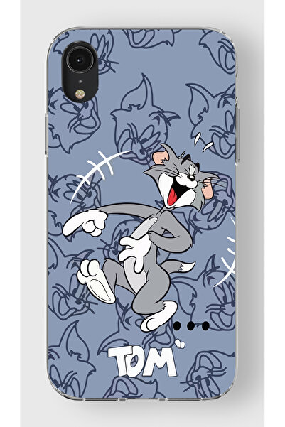 moonset Iphone XR Uyumlu Tom Tasarımlı Baskılı Şeffaf Telefon Kılıfı