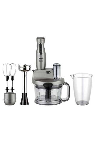 Fakir مجموعة خلاط Mr.chef Quadro 1000W - حجر فضي