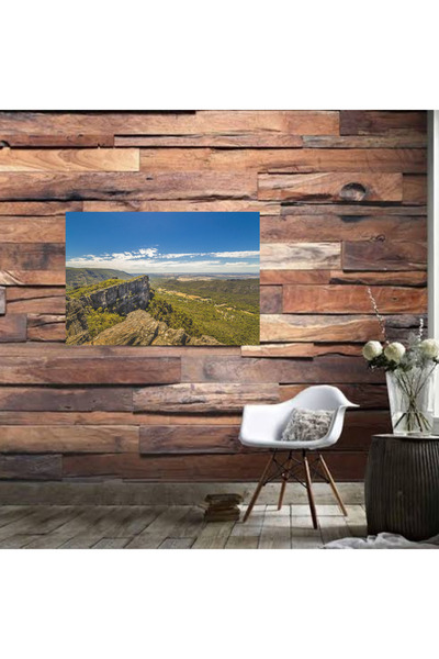 DURUSOY Ξύλινη ρετρό αφίσα από MDF, Αστεία ατάκες, Γραφές τοίχου, Τοπίο, Ιστο...