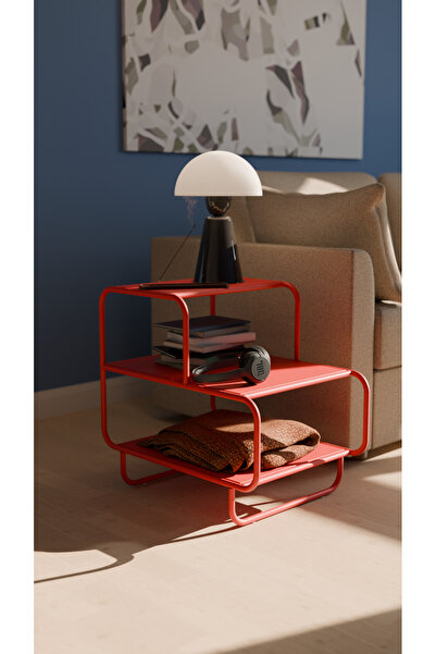 Machin-x MintLife Metal Yan Sehpa – Pastel Renkli Modern Tasarım Komodin