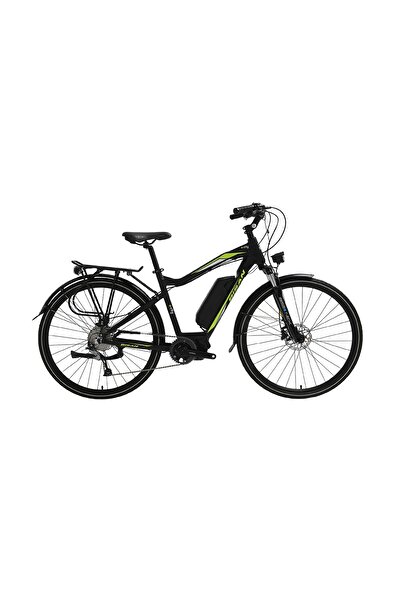 Bisan E-City Elektrikli Şehir Bisikleti Siyah-Yeşil-48 cm