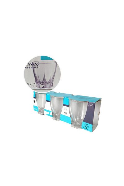 SepetBudur Venus 3-Pack Water Glass 250ml Royaleks-212