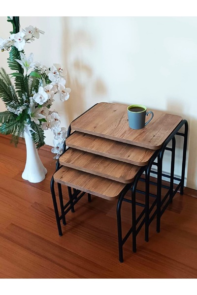 HOMEBELLA Mezzaluna Concept Paradiso Antic Light Style Coffee Table 4' Pieces...