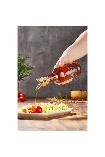 Royaleks Group Rosegold Paris Patterned Glass Oil & Nipple 330Cc Royaleks-Hn-2104