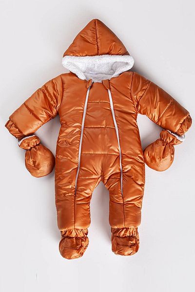 MAİBELLA Cold and Waterproof Non-Marking Hooded Winter Girl Boy Baby Astronaut Jumpsuit Cosmonaut Jumpsuit