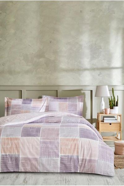 feifei Özdilek Double Ranforce Duvet Cover Set Retalhos Pink