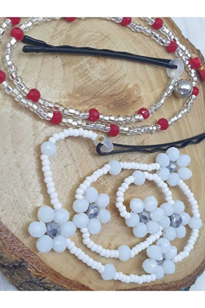 HAPPY HANDMADE 2-Piece Evening Hair Bead-Buckle Set-Kids Gift-Special Design ...