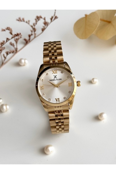Daniel Klein Gold Renk Jübile Kordon Kadın Kol Saati
