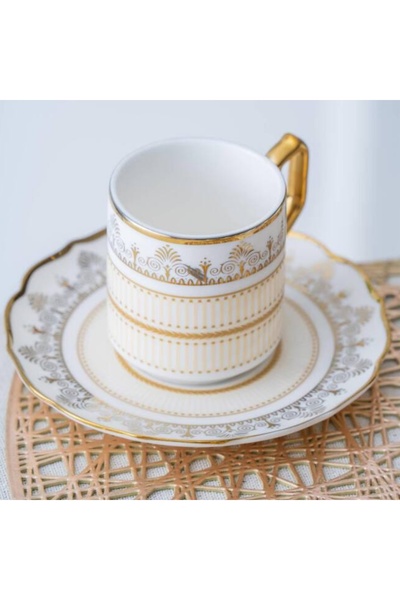 DGCHOME Eloise 6 Kişilik Kahve Fincanı Takımı - 90 ml