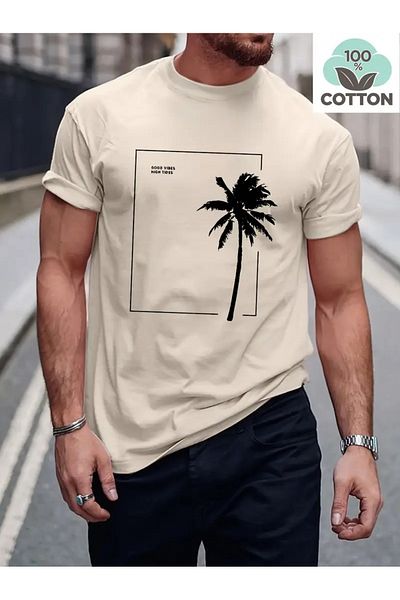 WOODROFFE Ανδρικό μπλουζάκι Oversize Casual New Season - Εκτυπωμένο