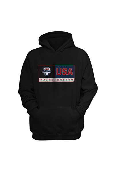 usateamfans U.S.A Basketball Hoodie