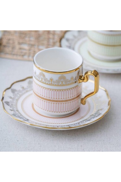 DGCHOME Eloise 6 Kişilik Kahve Fincanı Takımı - 90 ml