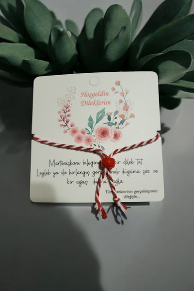 Öze Aksesuar Marteniçka Bileklik Renkli Boncuklu Kartlı 10 ' Lu Dilek Bilekliği