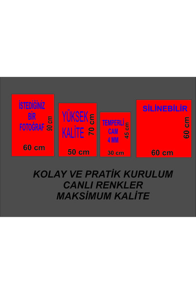 META CAM İSKAMBİL KAĞIDI TABLOSU TEMPERLİ CAM ÜZERİNE SEVGİLİNİZE YILBAŞI YENİ YIL HEDİYE