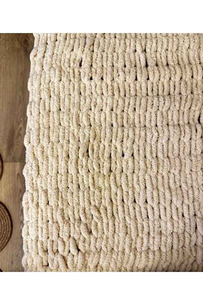 Dropaksesuar El Örgüsü Puffy Battaniye (Her Boyut)