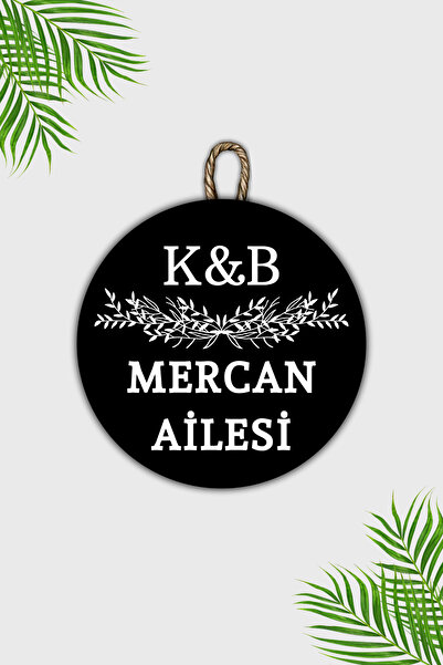 Dormot Modern Kapı Süsü - Siyah Kişiye Özel Baş harf ve soyisim Tasarım - Dış...