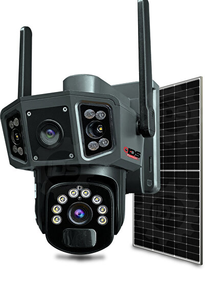 IDS -14MP - GECE GÖRÜŞLÜ - IŞIKLI - SOLAR KAMERA - GÜNEŞ EJERJİLİ KAMERA - 360 - GÜVENLİK KAMERASI