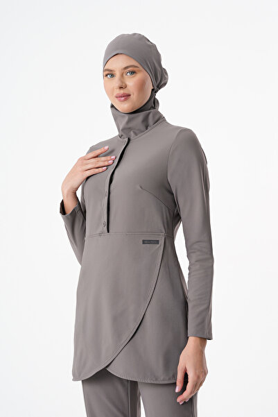 almesta Senna Hemşire Doktor Tesettür Cerrahi Üst Forma Uzun Kol Scrubs