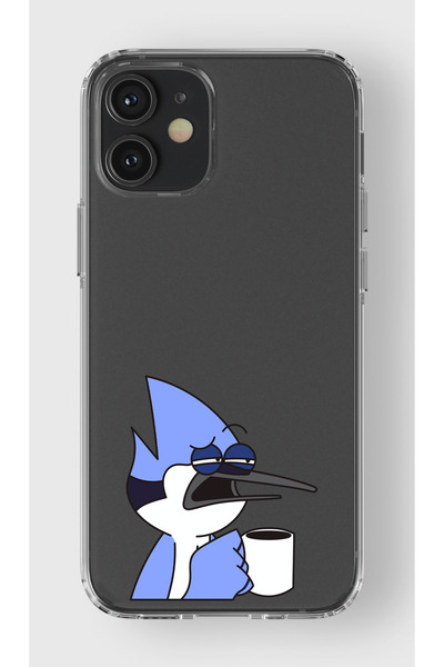 moonset Iphone 12 / 12 Pro Uyumlu Mordecai Tasarımlı Baskılı Şeffaf Telefon K...