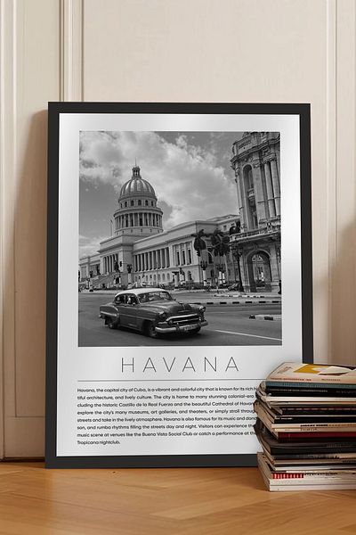 Cadran World Cities Collection Πίνακας MDF με πλαίσιο