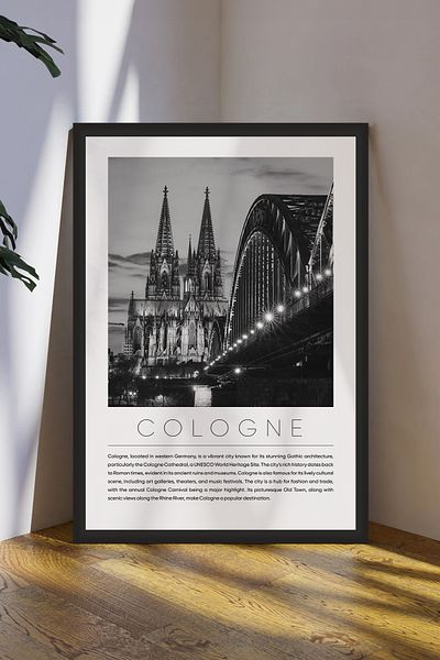 Cadran World Cities Collection Πίνακας MDF με πλαίσιο