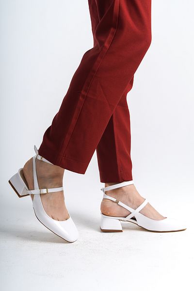 bashrol Open Back Square Toe Short Heel Daily Comfortable Ballerina Women's Heeled Shoes
