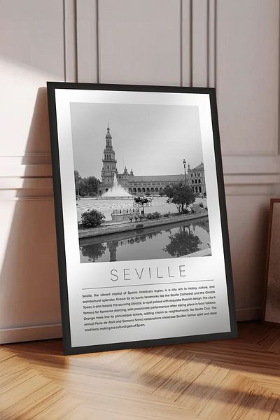 Cadran World Cities Collection Πίνακας MDF με πλαίσιο