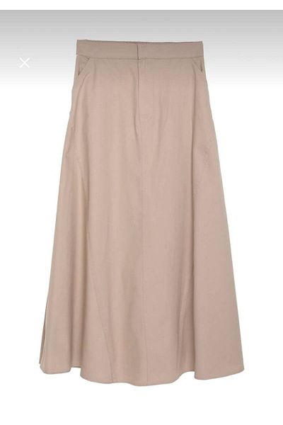 Sachistanbul Fusta midi plisată Julie cu talie elastică