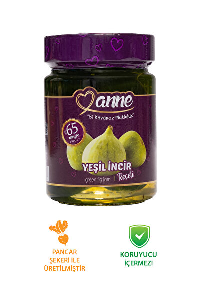 Anne Yeşil Incir Reçeli 400g (KORUYUCU IÇERMEZ)