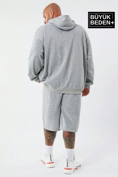 Superlife Ανδρικό χειρόγραφο Brooklyn Printed Superlife Λεπτό μπλουζάκι με κουκούλα Spr25bsw58
