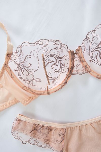 MODA Εσώρουχα G&H - Σετ 2 τεμαχίων με δαντέλα σομόν