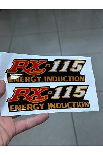 Palas Motor ملصق غطاء جانبي لمستودع الدراجات النارية RX 115 مع شعار (ملصق قاب...