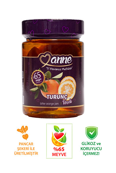 Anne Turunç Reçeli 400g (PANCAR ŞEKERİ ILE ÜRETİLMİŞTİR - GLİKOZ, KORUYUCU IÇ...