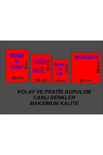 META CAM MUHTEŞEM ORMAN VE GÖL MANZARASI TEMPERLİ CAM ÜZERİNE TABLO SEVGİLİNİZE YILBAŞI HEDİYE