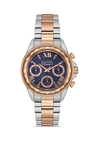 MICHAEL TOMMY Steel Women's Wristwatch - Mt-20237L-Crbl43
