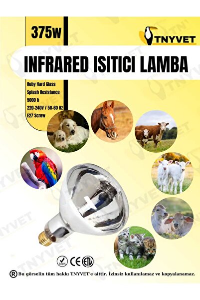 TNYVET INFRARED ISITICI LAMBA 375 WATT