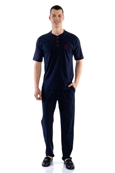 fantastik store Ds Groom Short Sleeve 3-Piece Men's Pajamas Set