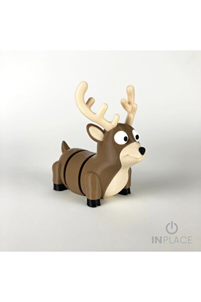 GiZoo Hareketli Reindeer Christmas Yılbaşı Hayvan Figür