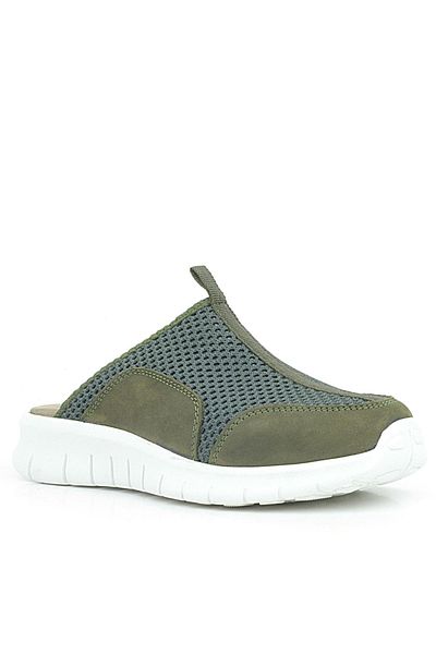 Shoes Center Χακί Πράσινη Άμμος - Ιατρικές Αθλητικές Παντόφλες Comfort Sole