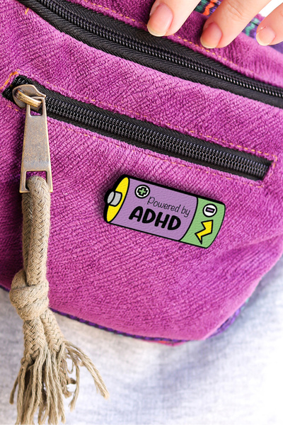 Rozzy Lab ADHD - DEHB - Rozet - Broş - Yaka Çanta Aksesuar