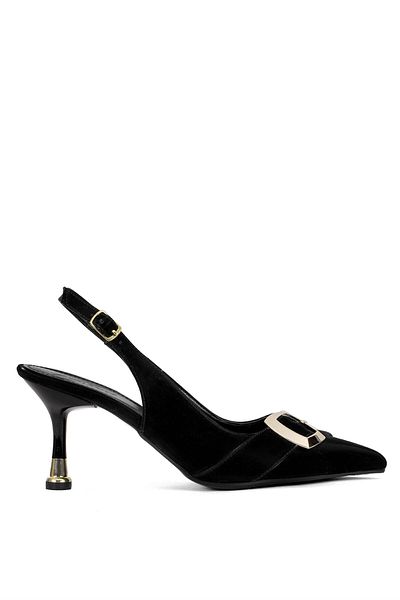Ayakkabı Fuarı Elite Cmr231T - Black Women's Classic Heeled Shoes