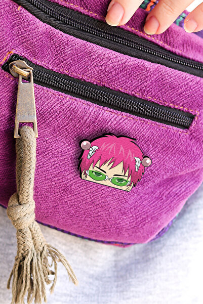 Rozzy Lab Saiki Kusuo - Anime Rozet - Broş - Yaka Çanta Aksesuar