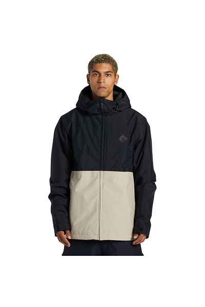 DC Men's Snowboard Jacket Basis Black Men's Snowboard Jacket Adytj03065